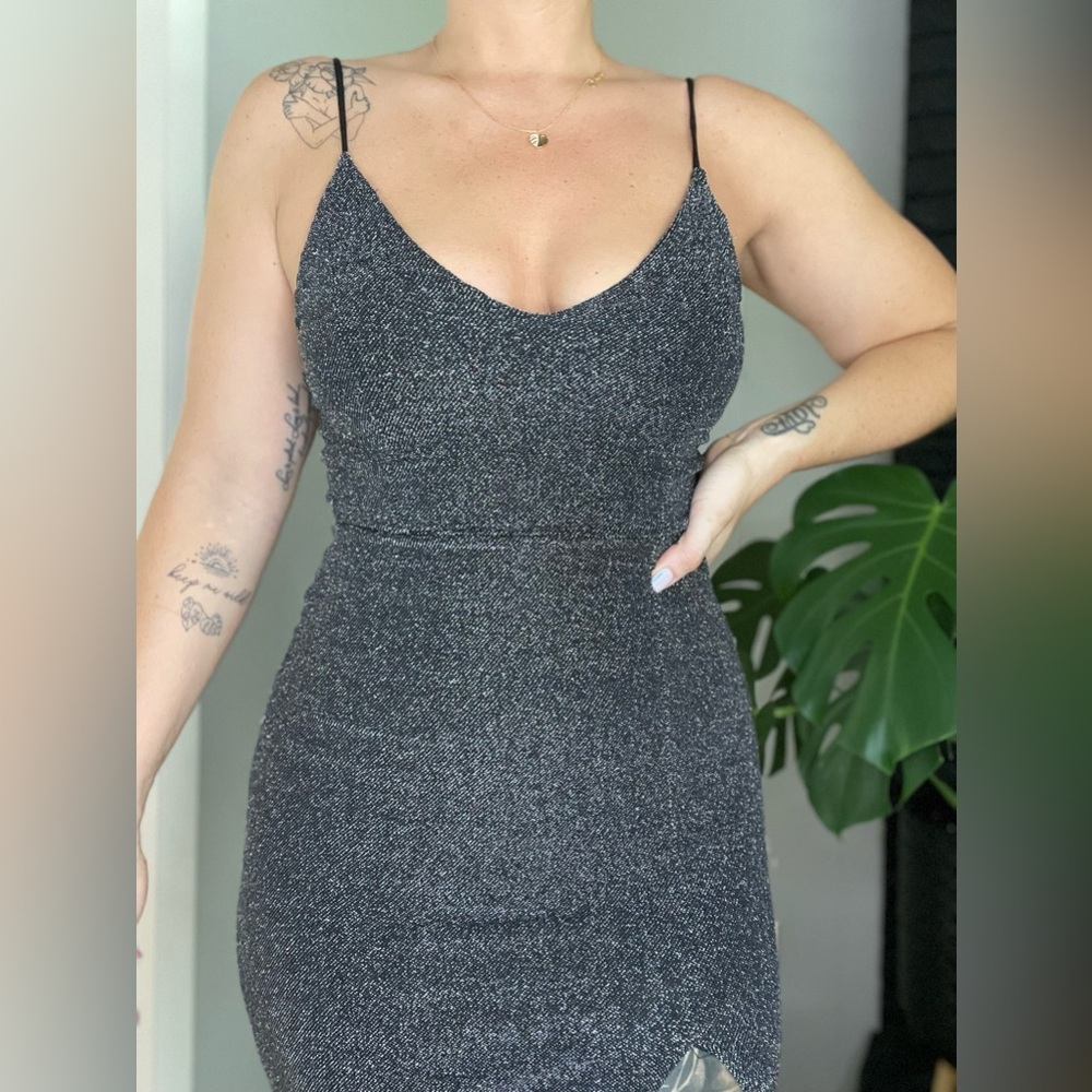 Sparkle Sparkle high Slit Maxi Dress - Picture 2 of 2